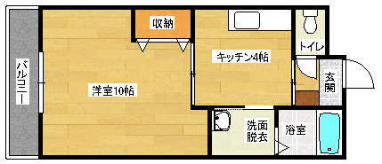 広島市南区翠のマンションの間取り