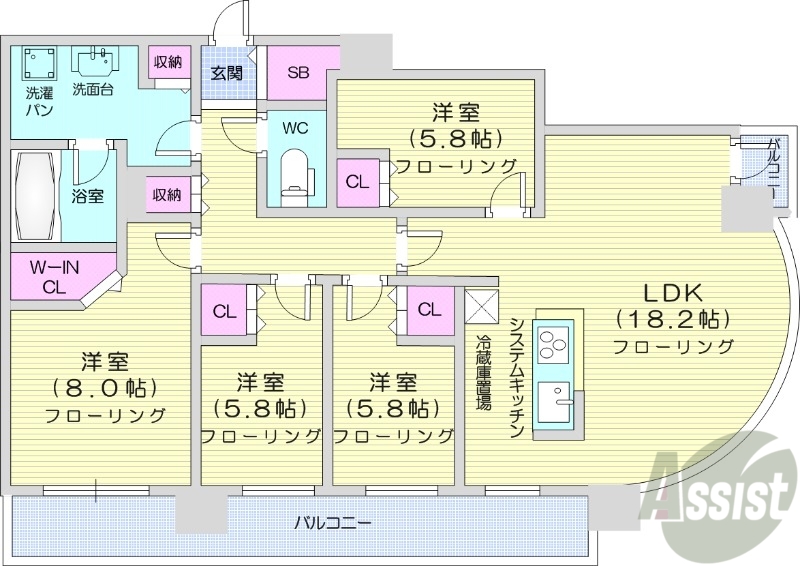 ONE札幌ステーションタワーの間取り