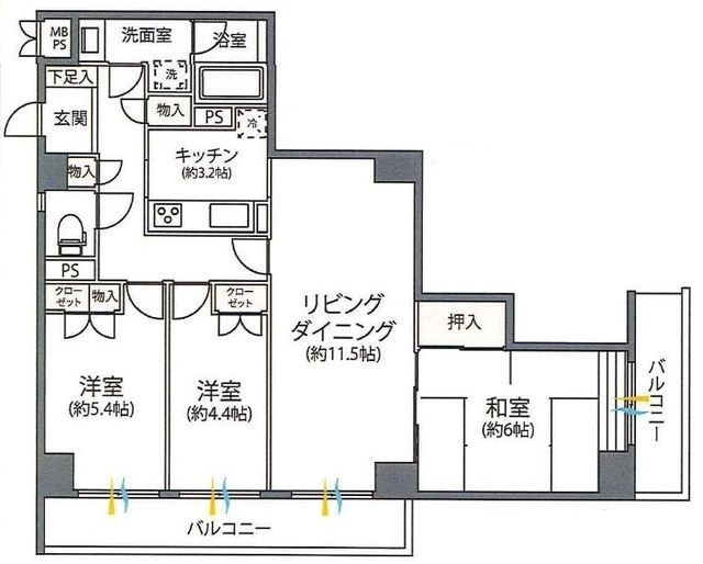 ベルフォーレ新百合ヶ丘の間取り