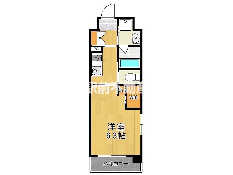 ロイヤルタワー大川中央の間取り