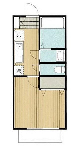 松戸市新松戸北のアパートの間取り