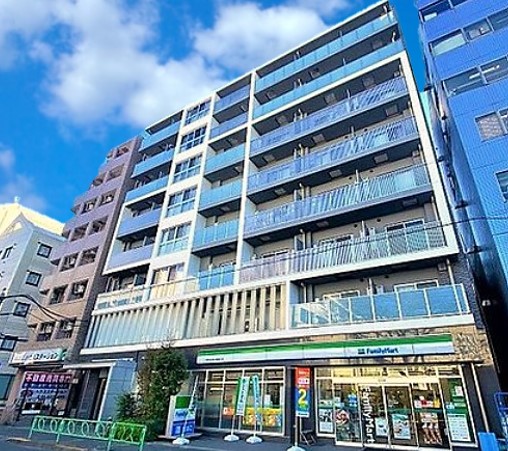 【中野区弥生町のマンションの建物外観】