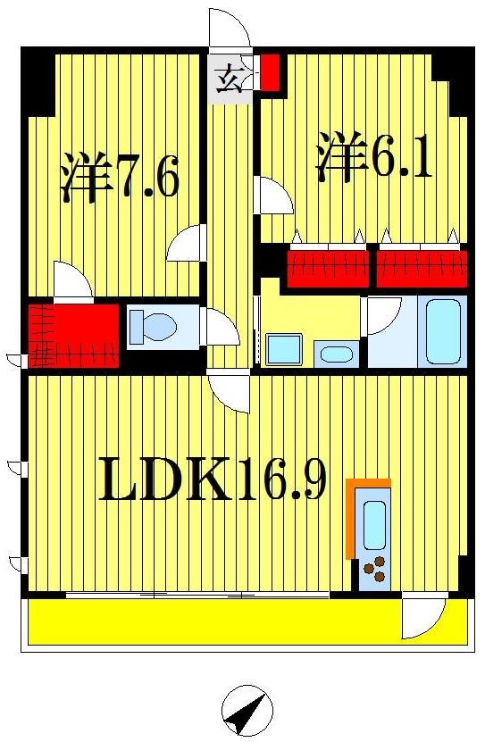 【メゾン・ド・ジュピターの間取り】