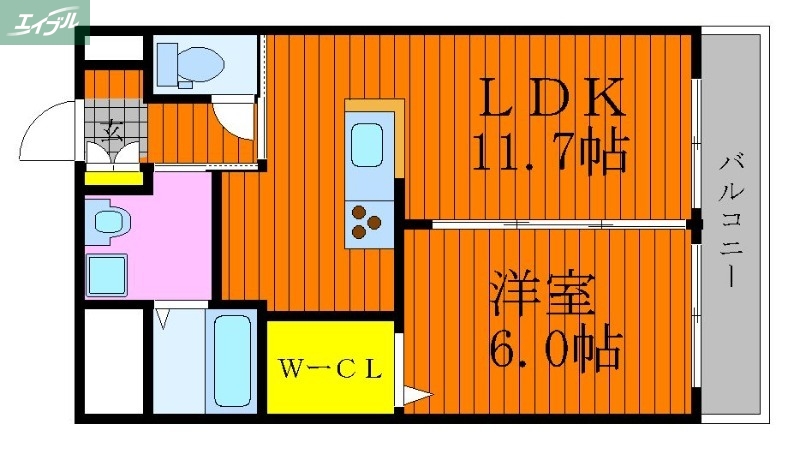 シティマンション衆楽の間取り