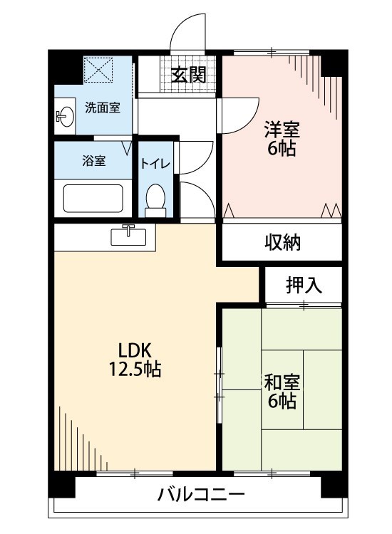 北九州市八幡西区八千代町のマンションの間取り