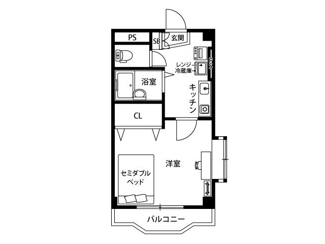 安曇野市三郷明盛のマンションの間取り