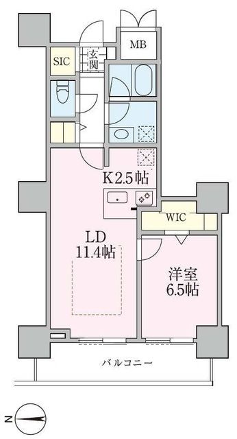 荒川区南千住のマンションの間取り