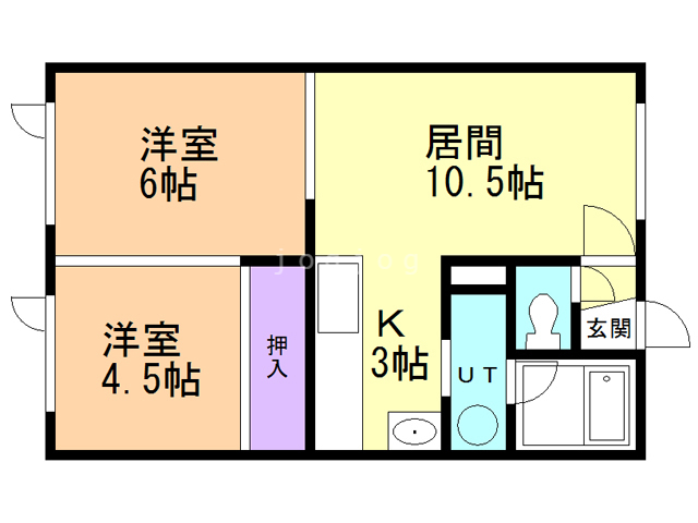 【ポンドインハウスIIの間取り】