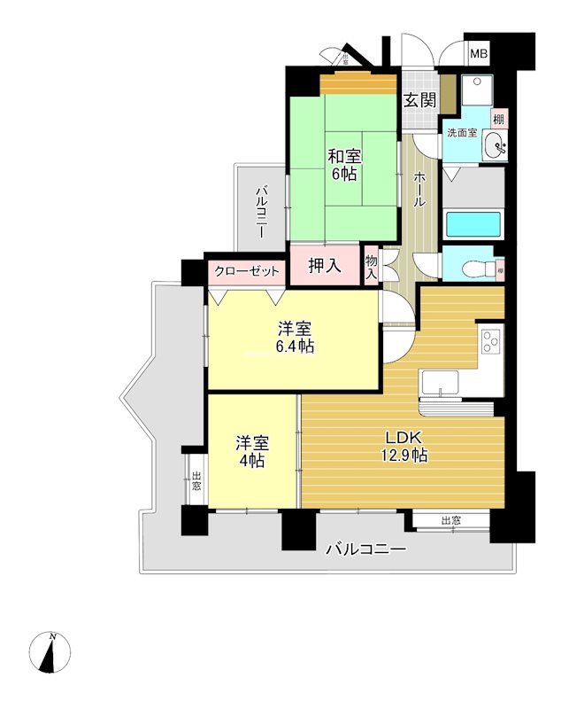 セザール大宮土呂の間取り