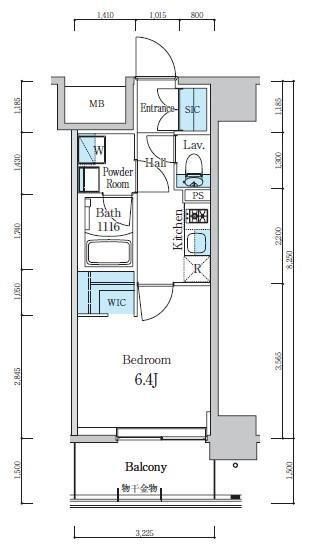 【江戸川区東葛西のマンションの間取り】