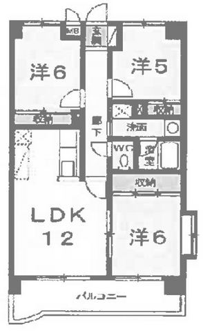 ファミール忠四郎の間取り