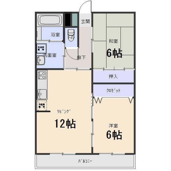 赤城マンションの間取り