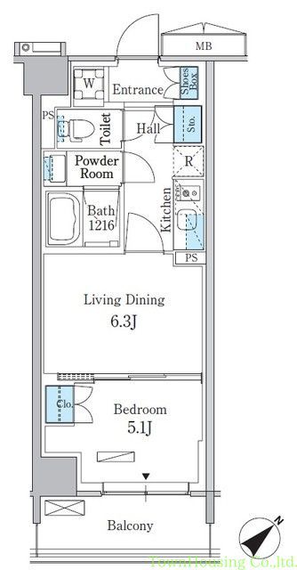 品川区南大井のマンションの間取り