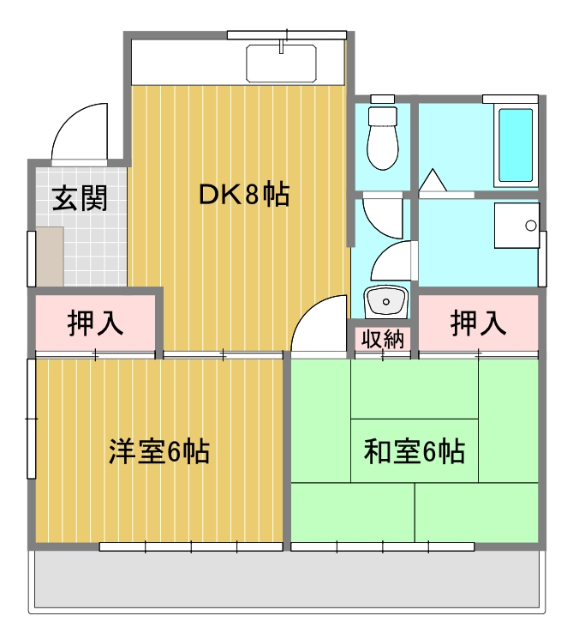 メゾンタカノの間取り