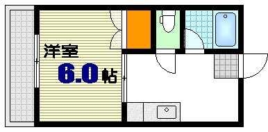 広島市中区西白島町のマンションの間取り