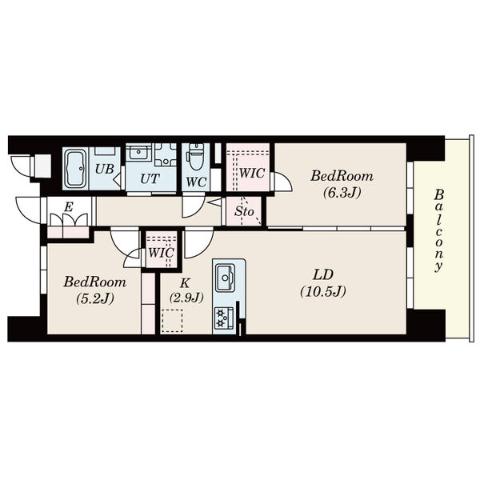 S-RESIDENCE茶屋ヶ坂Eastの間取り