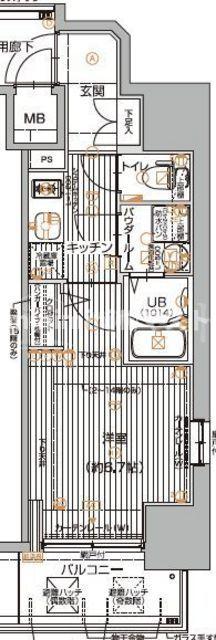 エスリード大阪上本町ブランシュの間取り