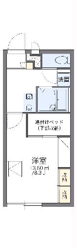 レオパレスフラワーハイツの間取り