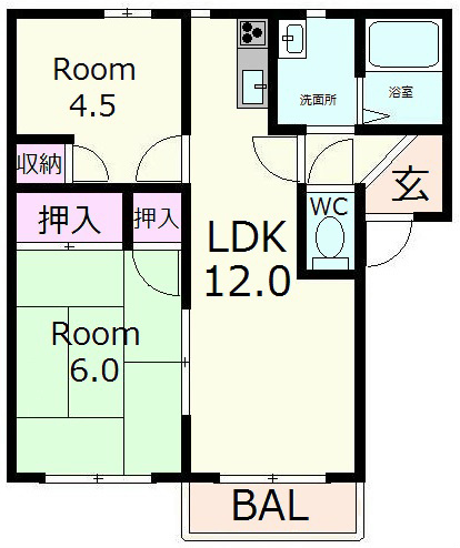 クレイン　アベニューの間取り