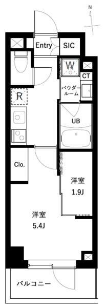 杉並区上高井戸のマンションの間取り