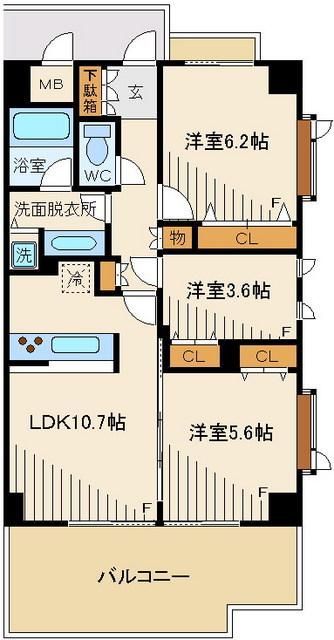 オーキッドノーザンの間取り