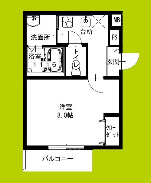 フジパレス大日I番館の間取り