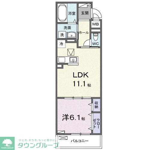 狭山市大字上奥富のアパートの間取り