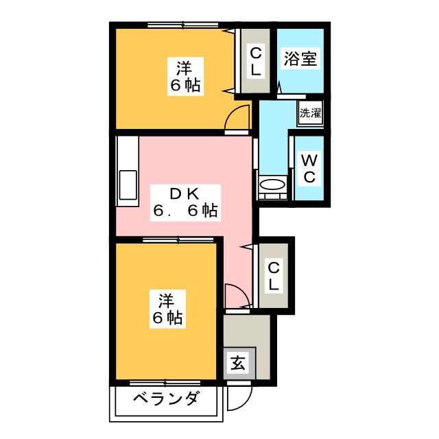 ポン　プラータ　Ａの間取り