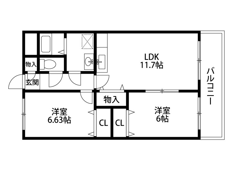 エスポアール壱番館の間取り