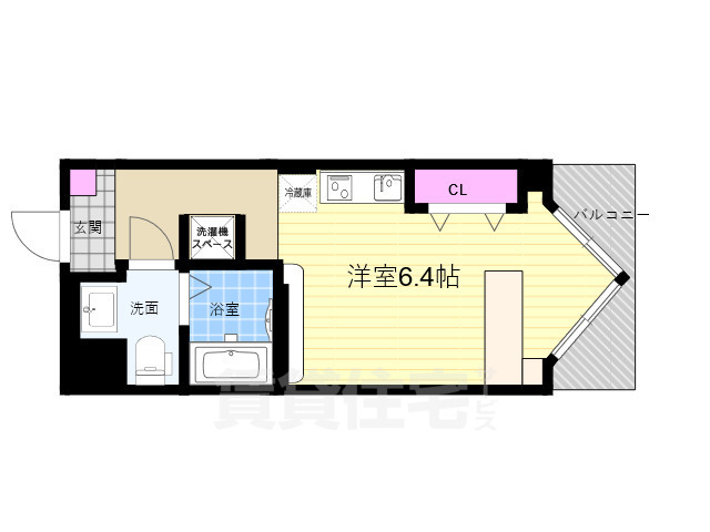 ＤＥＴＯＭ-1　西陣聚楽 （デトムワン西陣聚楽）の間取り