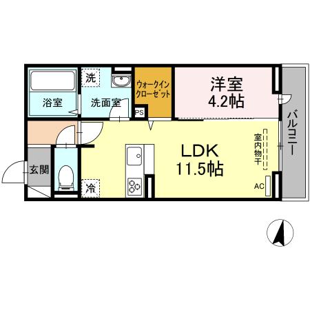 D-room城見町の間取り