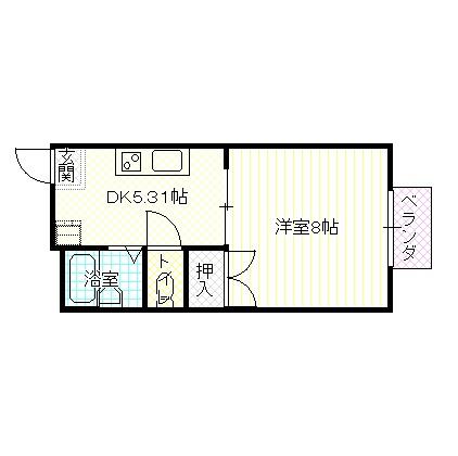 長野市青木島町青木島のアパートの間取り