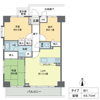 江東区大島のマンションの間取り