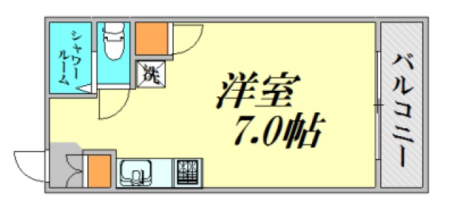 広島市中区橋本町のマンションの間取り