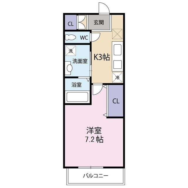 【グローバル県庁前の間取り】