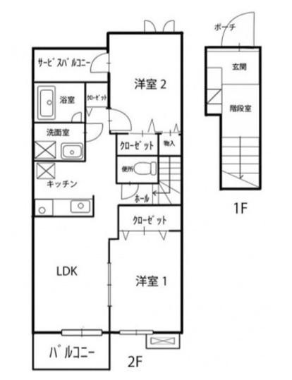 サンシャイン羽島Bの間取り