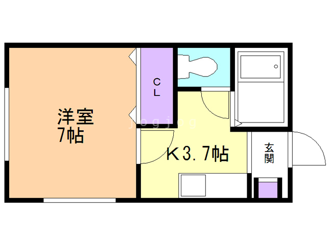 アロハ浜館の間取り