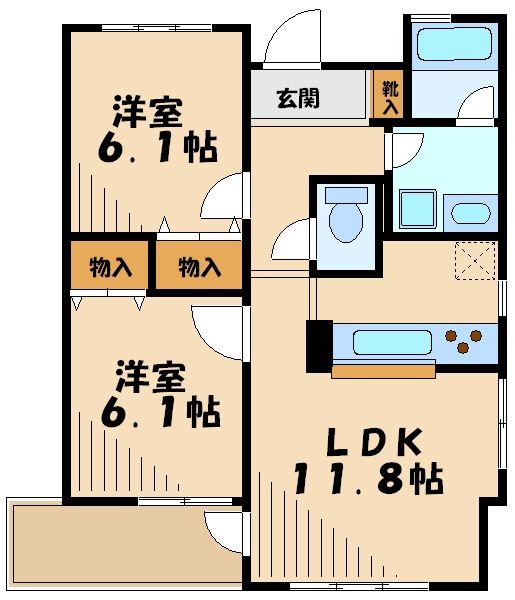 シダークレストあざみ野Ｂ棟の間取り