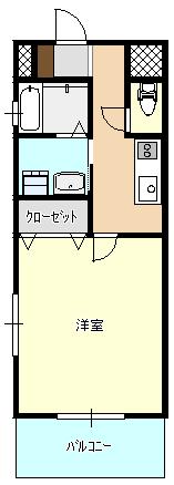 広島市西区福島町のマンションの間取り