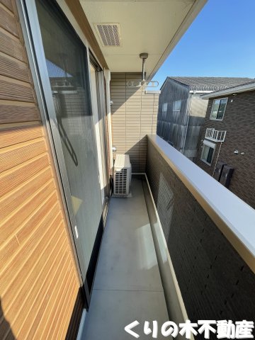 バルコニー　落ち着いた時間を過ごせるバルコニーです