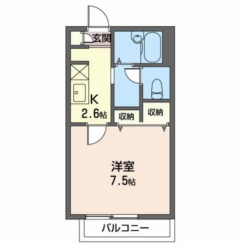 明星ハイツの間取り