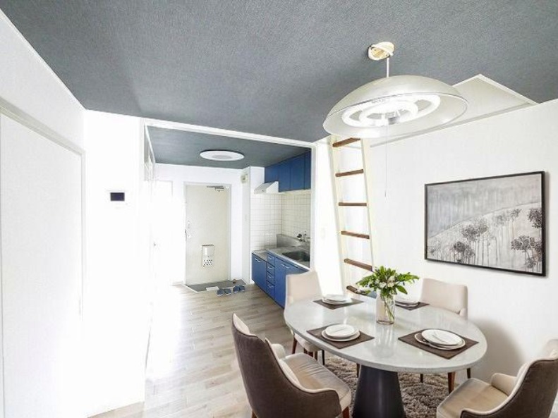 居室・リビング　CGで家具等を配置したもので家具等は含まれません