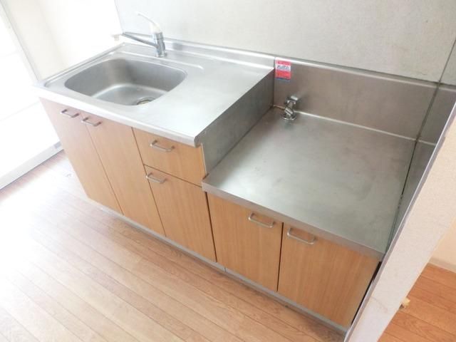 キッチン　２口ガスコンロ設置可