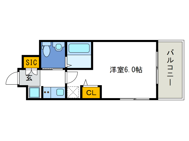地下鉄中央線 九条駅 徒歩5分 15階建 築16年の間取り写真