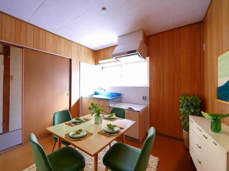 居室・リビング　CGで家具等を配置したもので家具等は含まれません