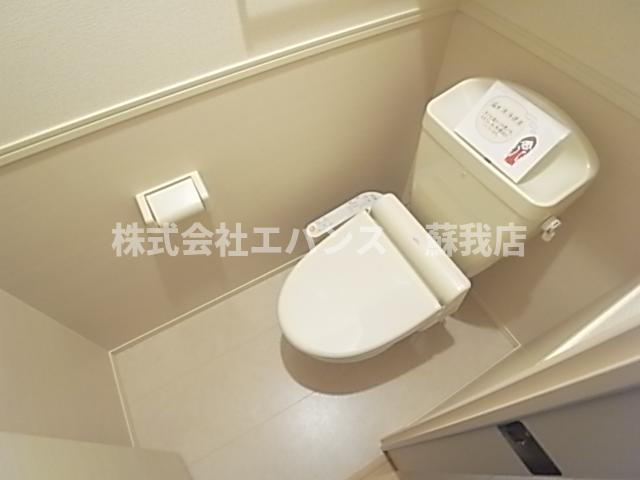 トイレ　ゆったりとした空間のトイレです