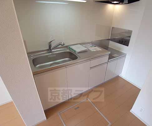 キッチン　二口ガスコンロ設置可能なキッチンです。