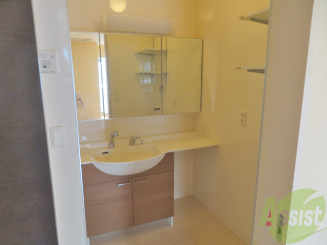 洗面設備　面はこちらでお願い致します。歯磨きもバッチリです。