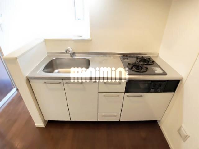 キッチン　２口ガスコンロ付き