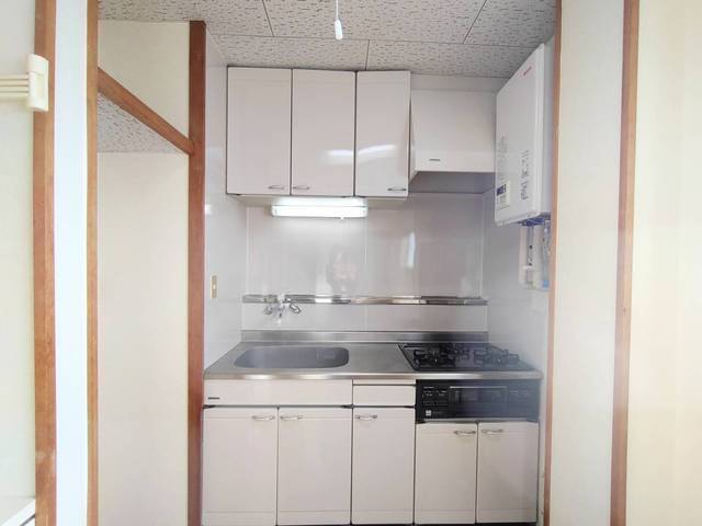 キッチン　埋込型ガスコンロ付♪